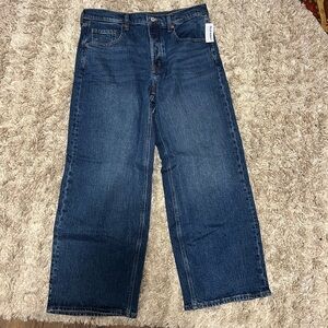 Old Navy Petite Mid-Rise Slouchy Jeans - Blue